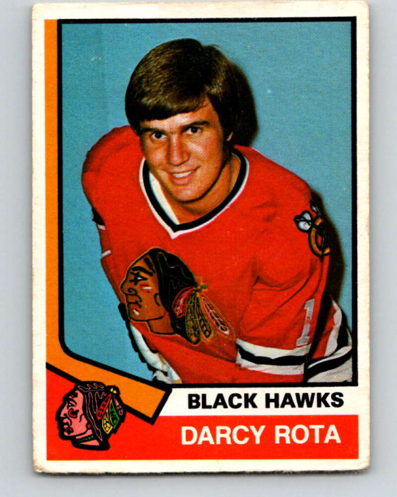 1974-75 O-Pee-Chee #269 Darcy Rota RC Rookie Chicago Blackhawks V4889