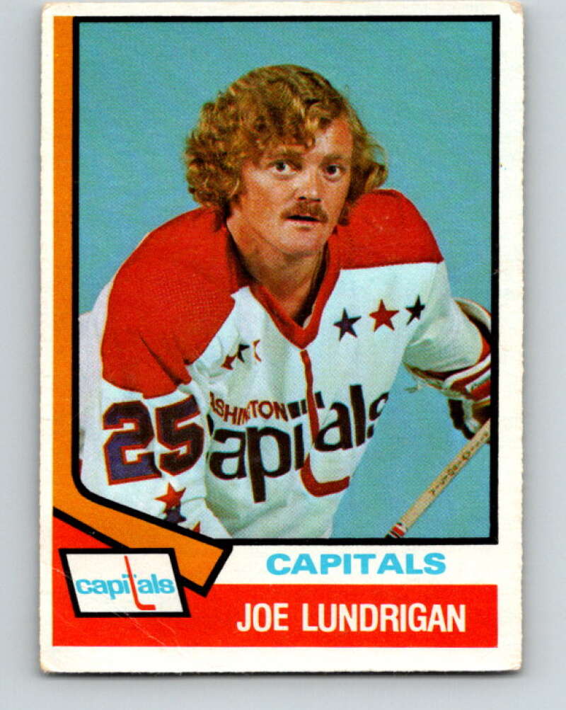 1974-75 O-Pee-Chee #277 Joe Lundrigan RC Rookie Washington Capitals V4897