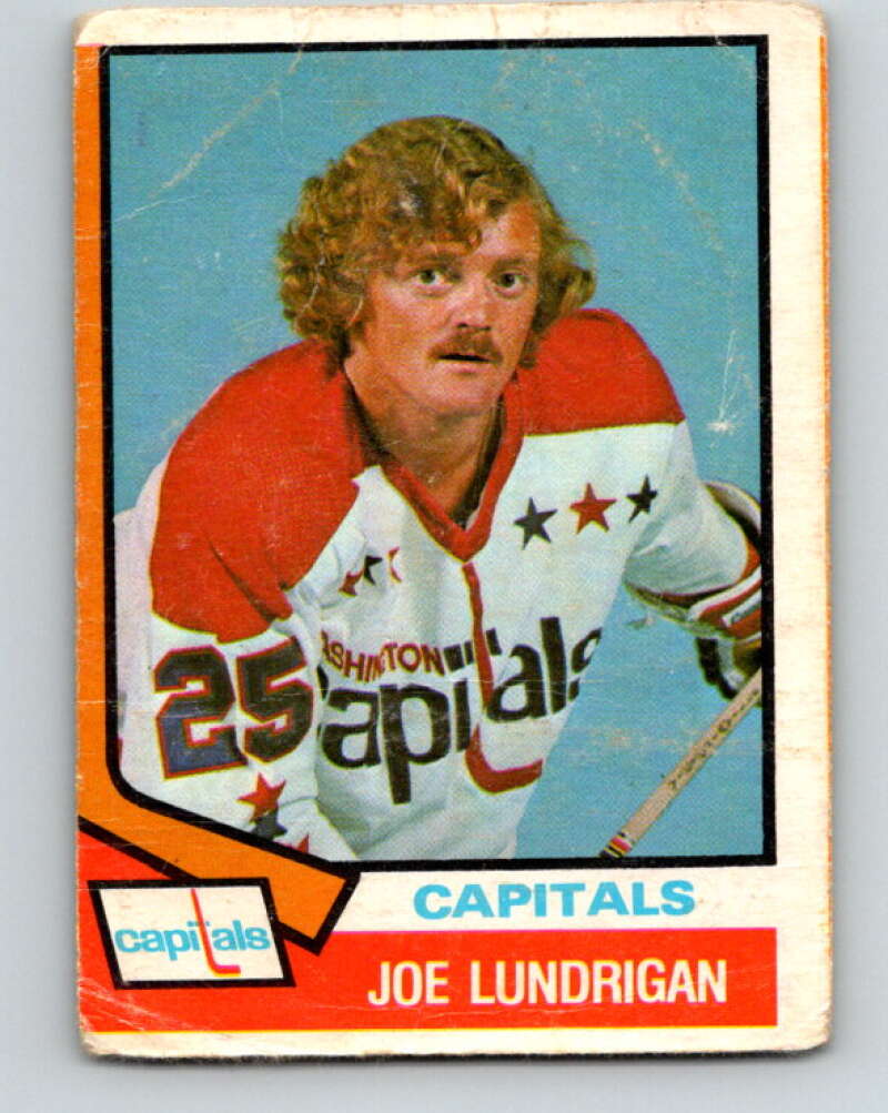 1974-75 O-Pee-Chee #277 Joe Lundrigan RC Rookie Washington Capitals V4899