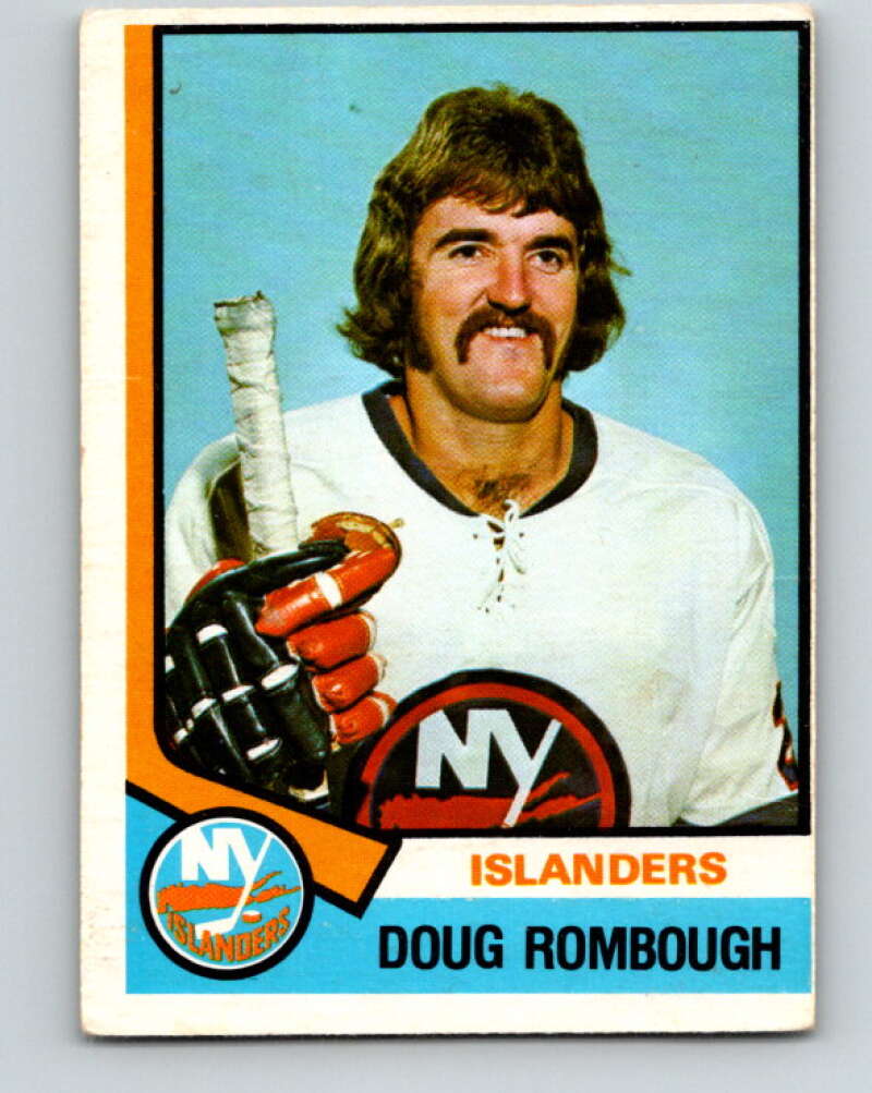1974-75 O-Pee-Chee #279 Doug Rombough RC Rookie New York Islanders V4903