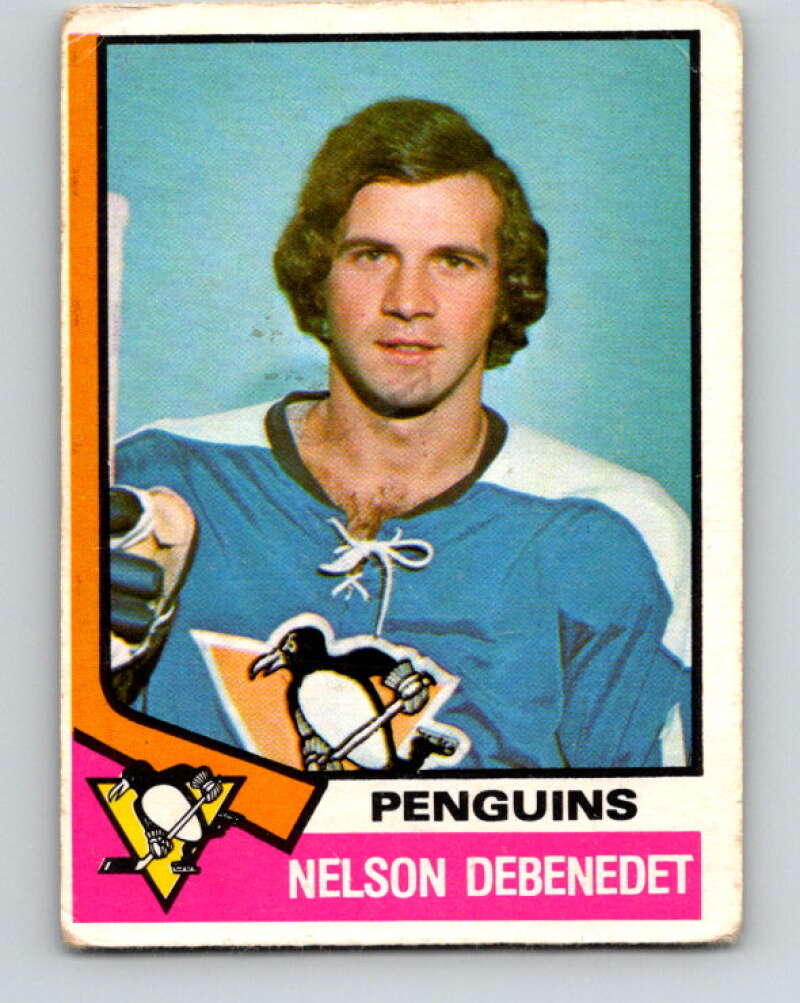 1974-75 O-Pee-Chee #293 Nelson DeBenedet RC Rookie Pittsburgh Penguins V4936