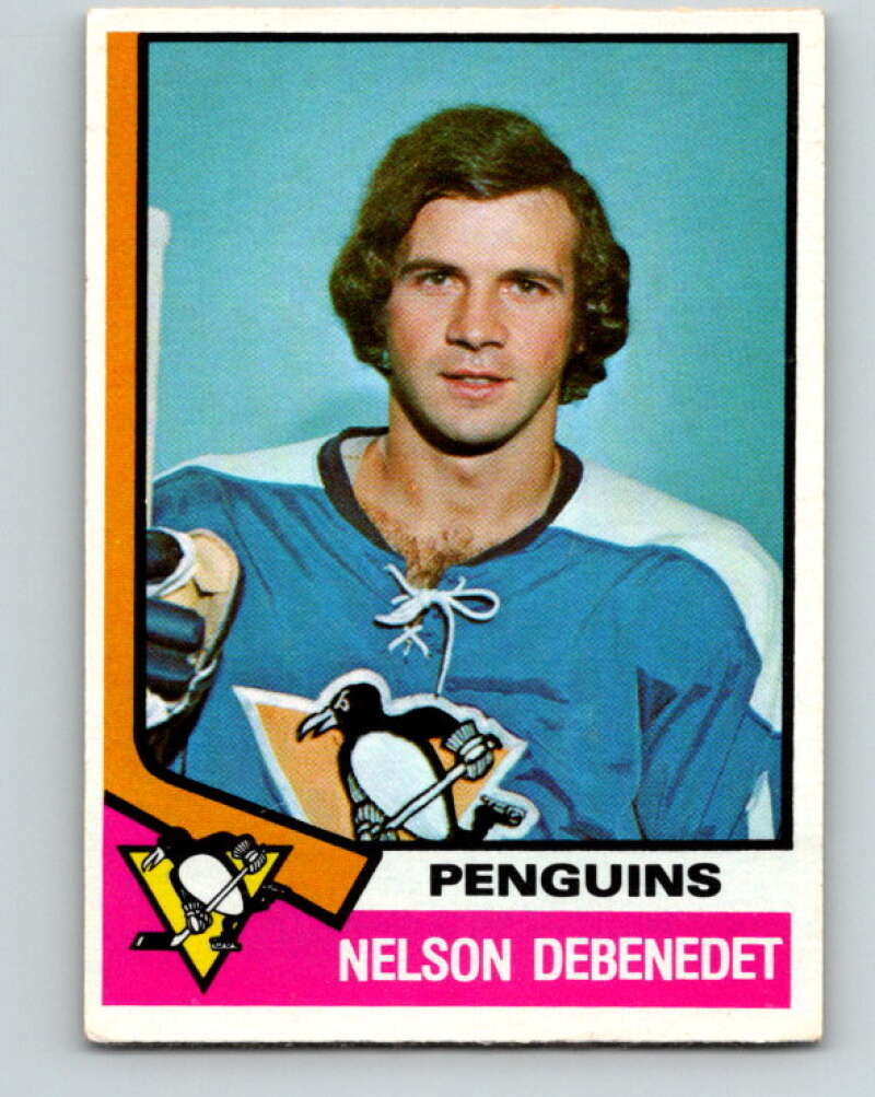 1974-75 O-Pee-Chee #293 Nelson DeBenedet RC Rookie Pittsburgh Penguins V4938