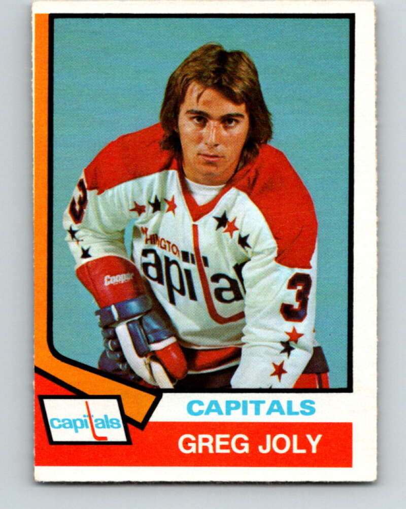 1974-75 O-Pee-Chee #294 Greg Joly RC Rookie Washington Capitals V4939