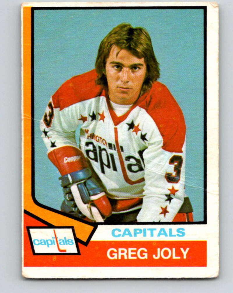 1974-75 O-Pee-Chee #294 Greg Joly RC Rookie Washington Capitals V4940