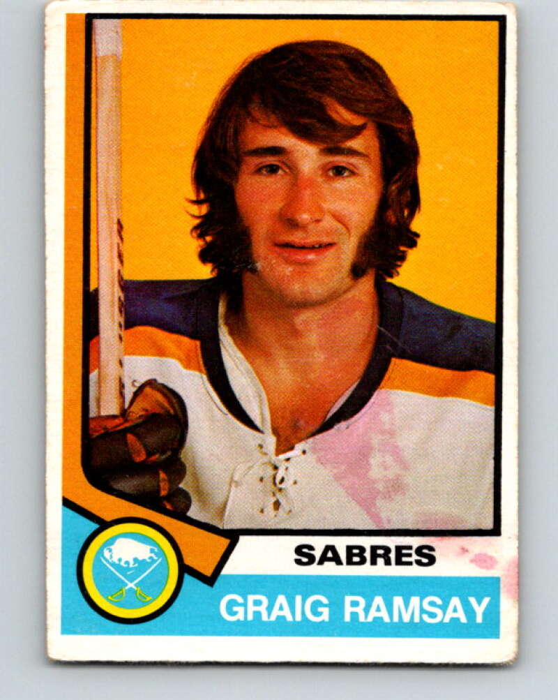 1974-75 O-Pee-Chee #305 Craig Ramsay UER Buffalo Sabres V4957