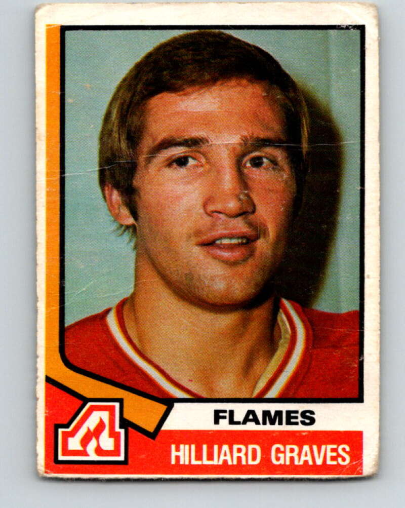 1974-75 O-Pee-Chee #306 Hilliard Graves Atlanta Flames V4959