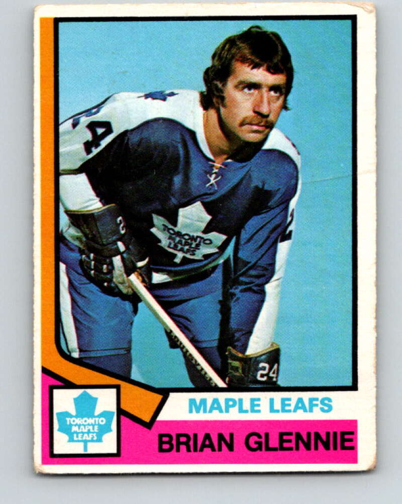 1974-75 O-Pee-Chee #310 Brian Glennie Toronto Maple Leafs V4968