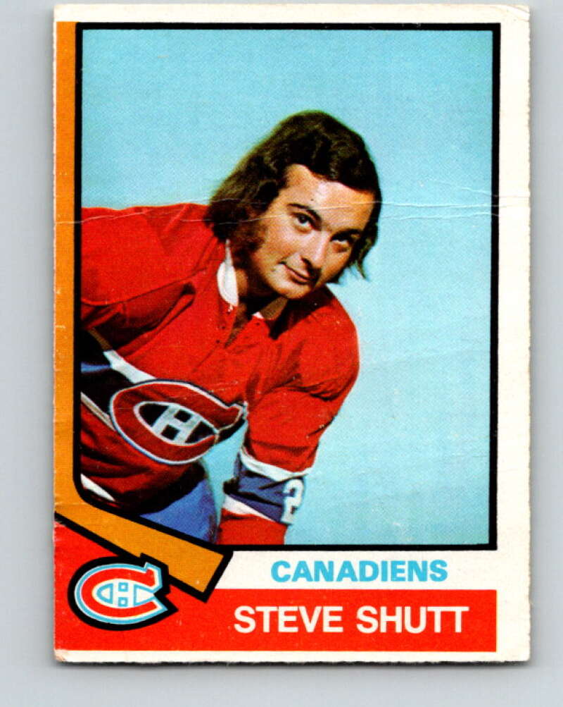 1974-75 O-Pee-Chee #316 Steve Shutt RC Rookie Montreal Canadiens V4984