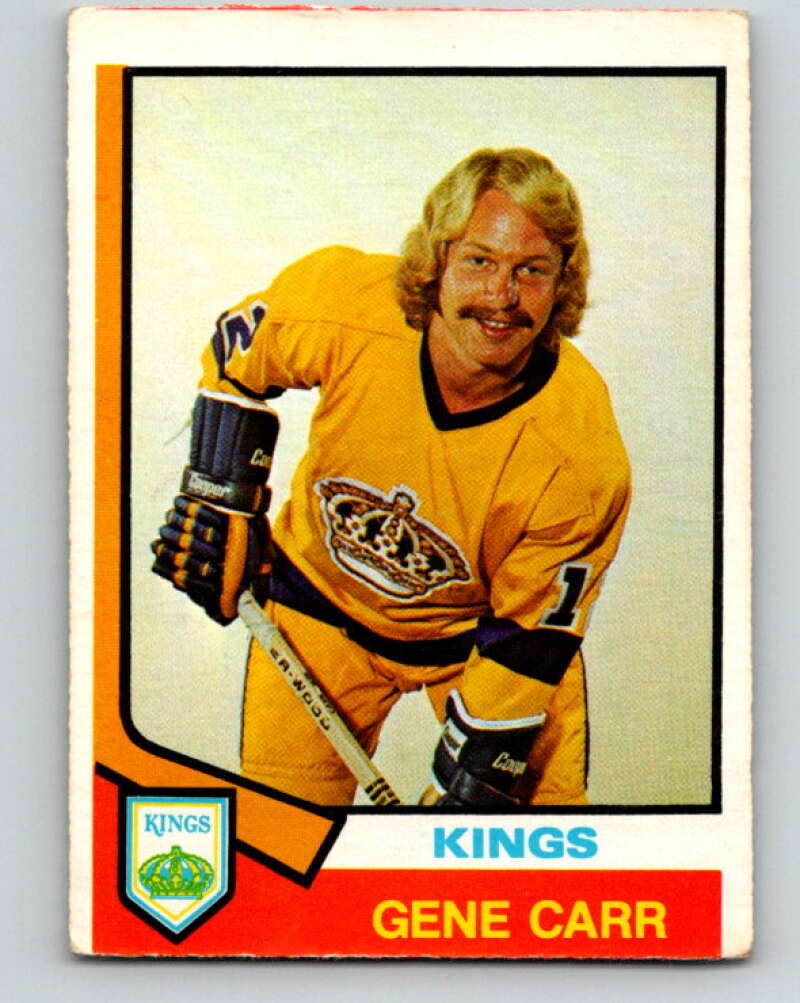 1974-75 O-Pee-Chee #320 Gene Carr RC Rookie Los Angeles Kings V4987