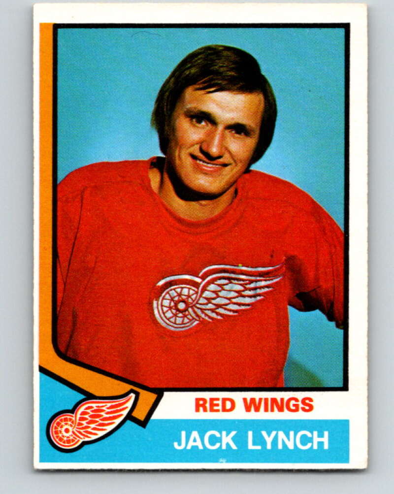 1974-75 O-Pee-Chee #331 Jack Lynch Detroit Red Wings V5005