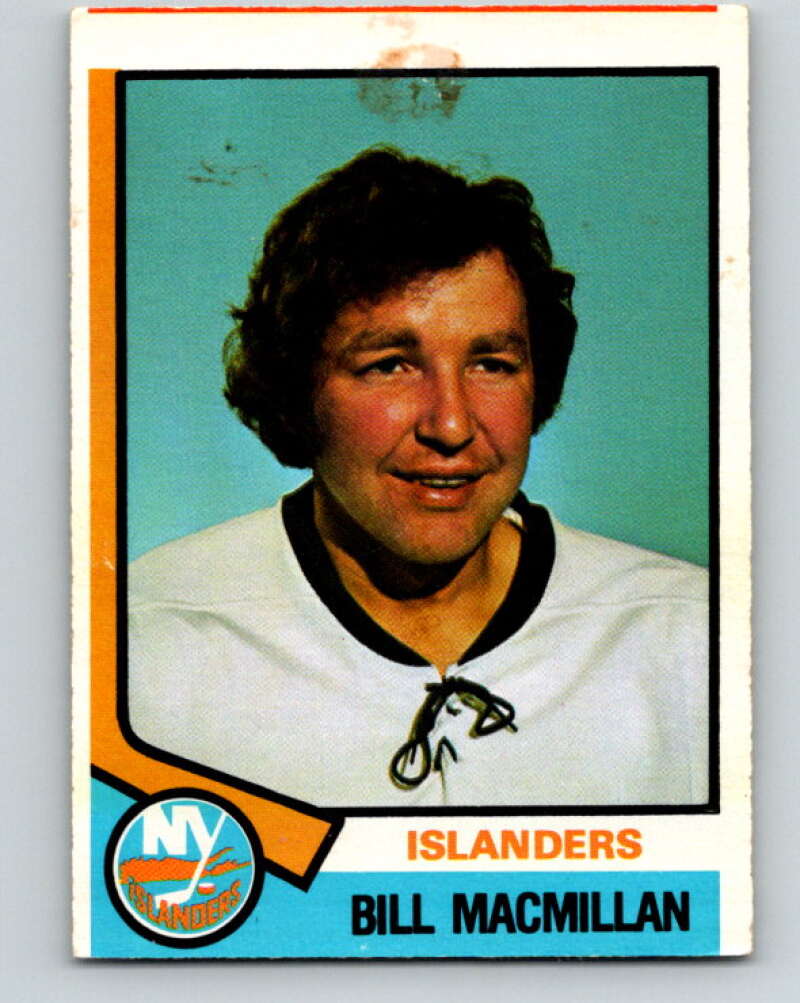 1974-75 O-Pee-Chee #339 Bill MacMillan New York Islanders V5017