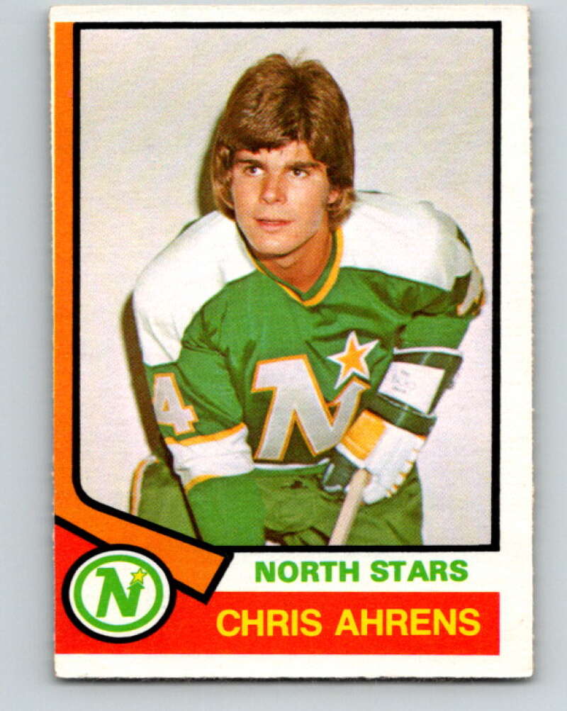 1974-75 O-Pee-Chee #346 Chris Ahrens RC Rookie Minnesota North Stars V5035