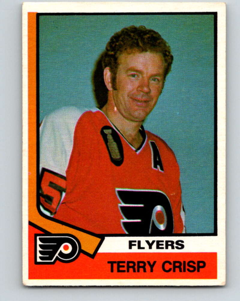 1974-75 O-Pee-Chee #352 Terry Crisp Philadelphia Flyers V5050