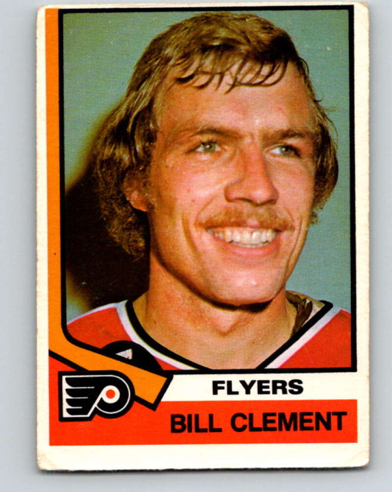 1974-75 O-Pee-Chee #357 Bill Clement RC Rookie Philadelphia Flyers V5059