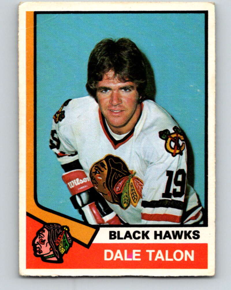 1974-75 O-Pee-Chee #360 Dale Tallon UER Chicago Blackhawks V5064