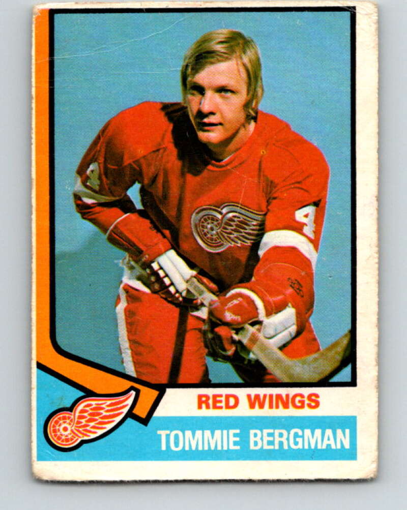 1974-75 O-Pee-Chee #365 Thommie Bergman UER Detroit Red Wings V5079
