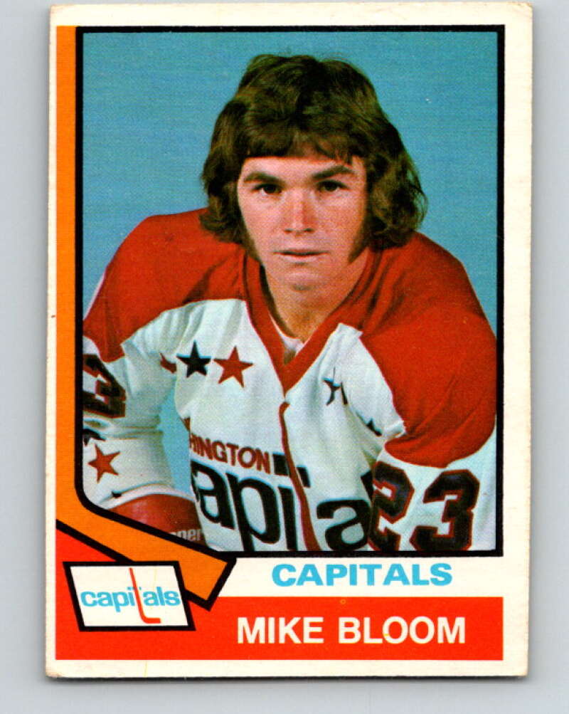 1974-75 O-Pee-Chee #369 Mike Bloom RC Rookie Washington Capitals V5086