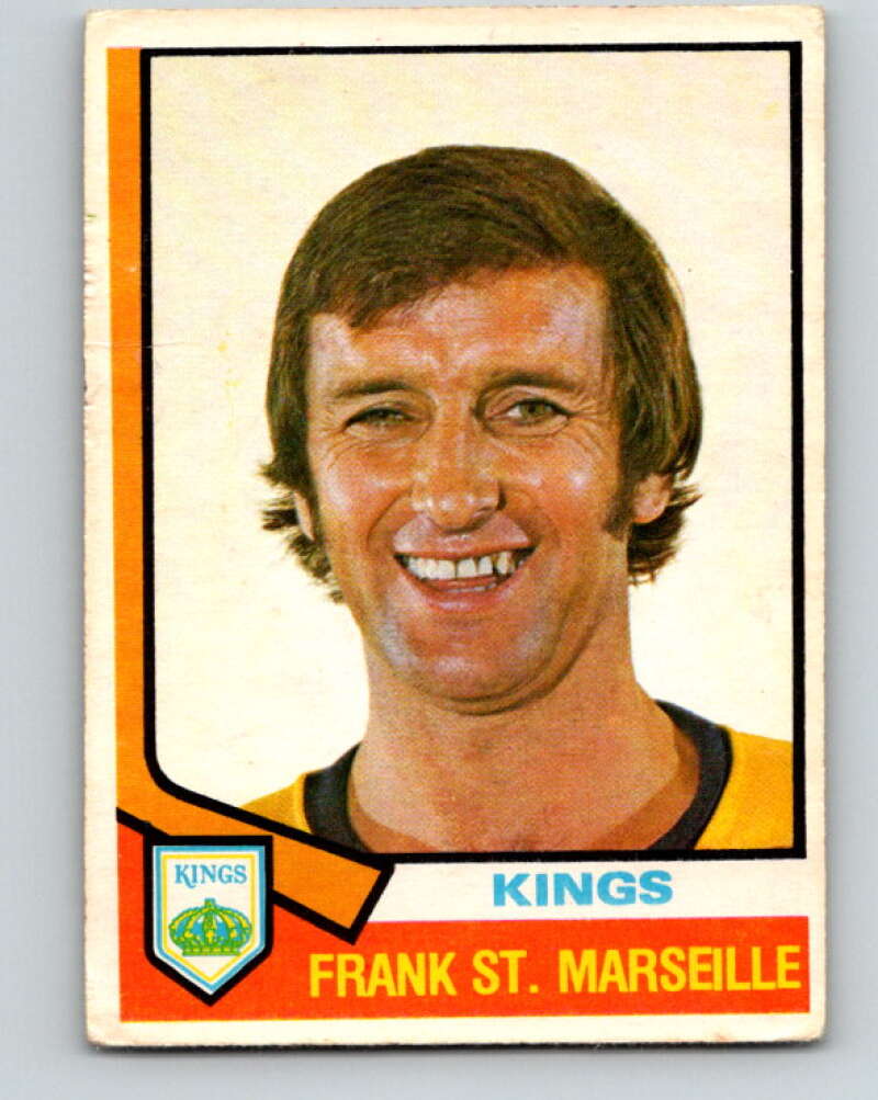 1974-75 O-Pee-Chee #374 Frank St. Marseille Los Angeles Kings V5095