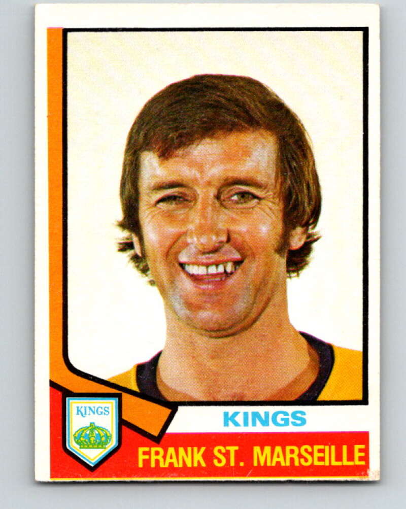 1974-75 O-Pee-Chee #374 Frank St. Marseille Los Angeles Kings V5096