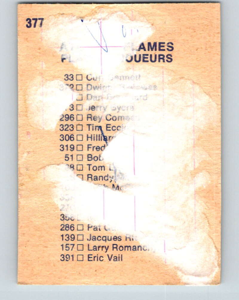 1974-75 O-Pee-Chee #377 Atlanta Flames TC Atlanta Flames V5099