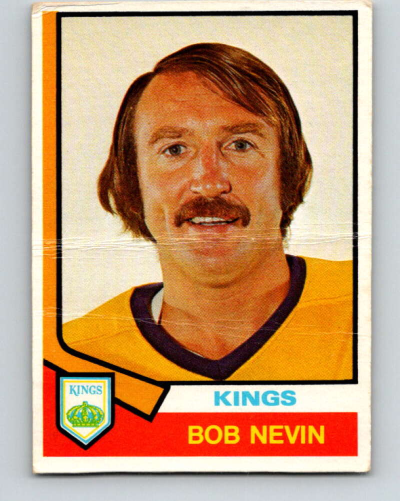 1974-75 O-Pee-Chee #378 Bob Nevin Los Angeles Kings V5100