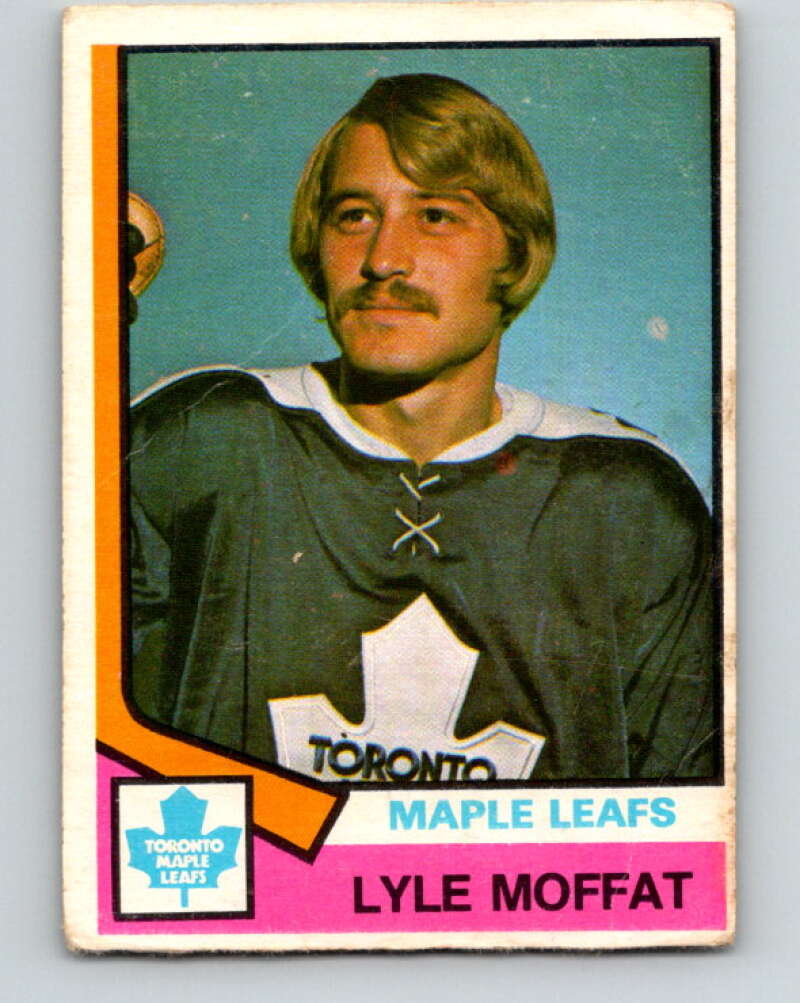 1974-75 O-Pee-Chee #379 Lyle Moffat RC Rookie Toronto Maple Leafs V5101