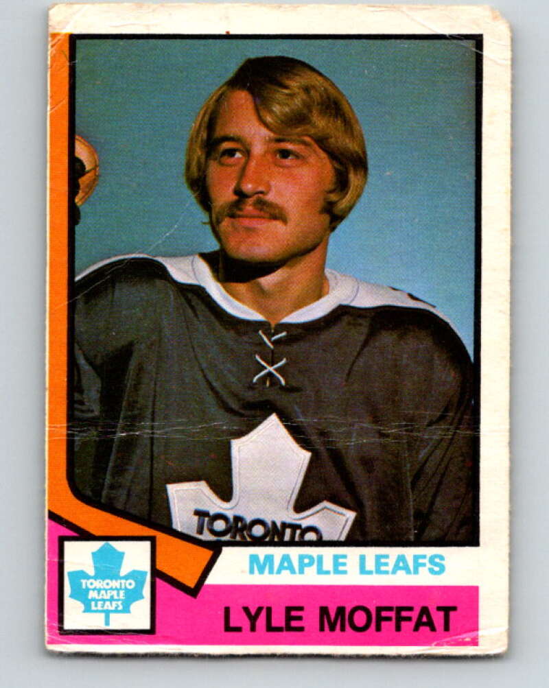 1974-75 O-Pee-Chee #379 Lyle Moffat RC Rookie Toronto Maple Leafs V5102