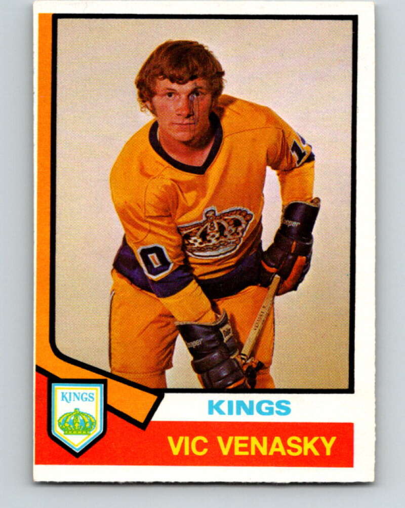 1974-75 O-Pee-Chee #389 Vic Venasky RC Rookie Los Angeles Kings V5118
