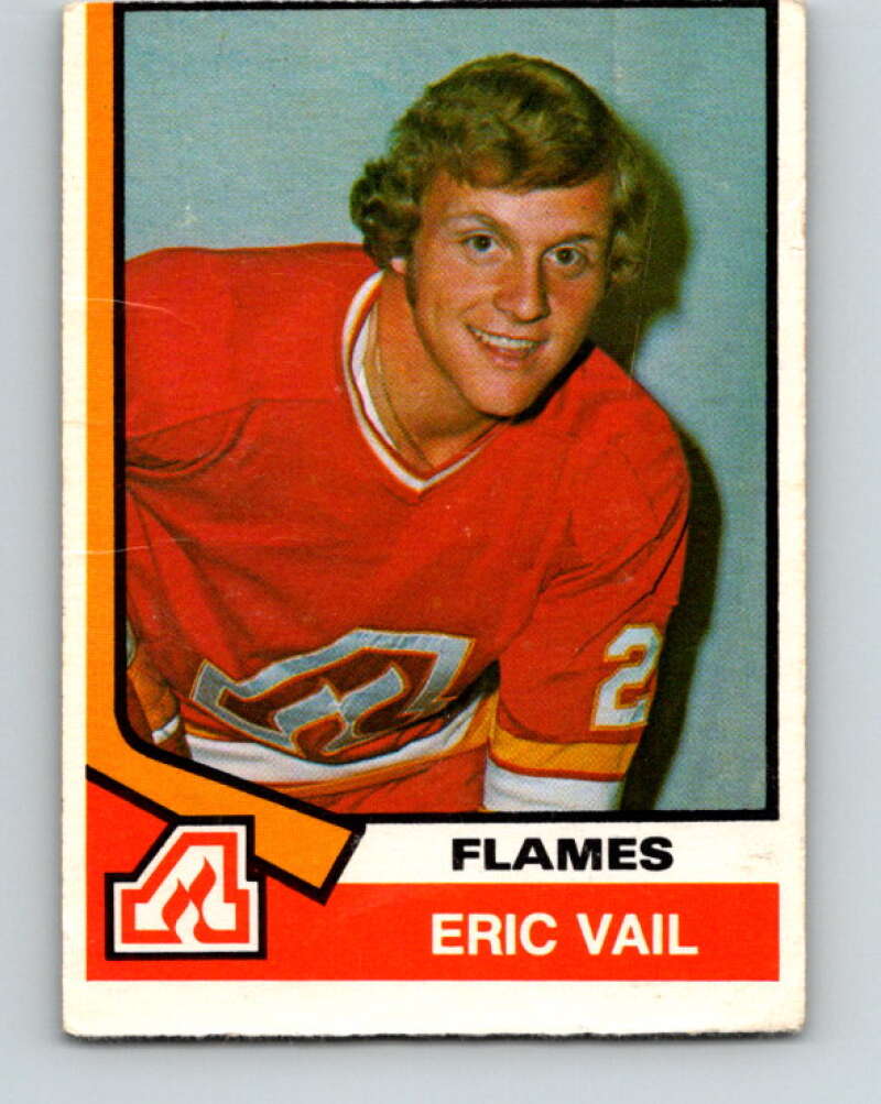 1974-75 O-Pee-Chee #391 Eric Vail RC Rookie Atlanta Flames V5120