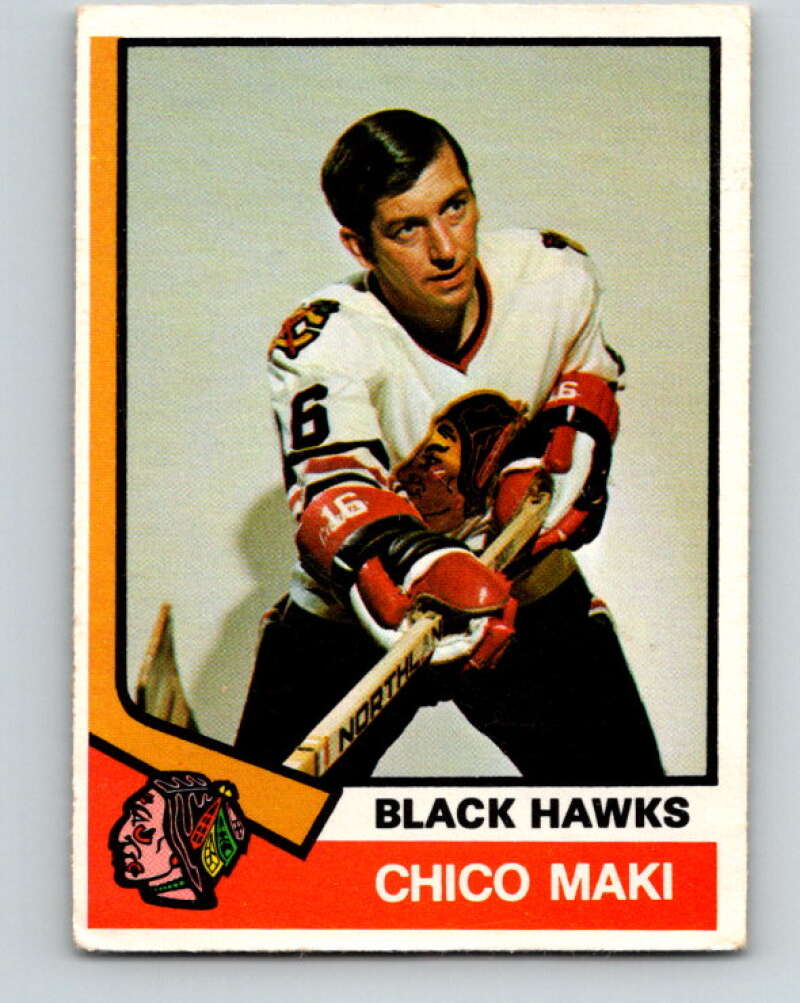 1974-75 O-Pee-Chee #395 Chico Maki Chicago Blackhawks V5126