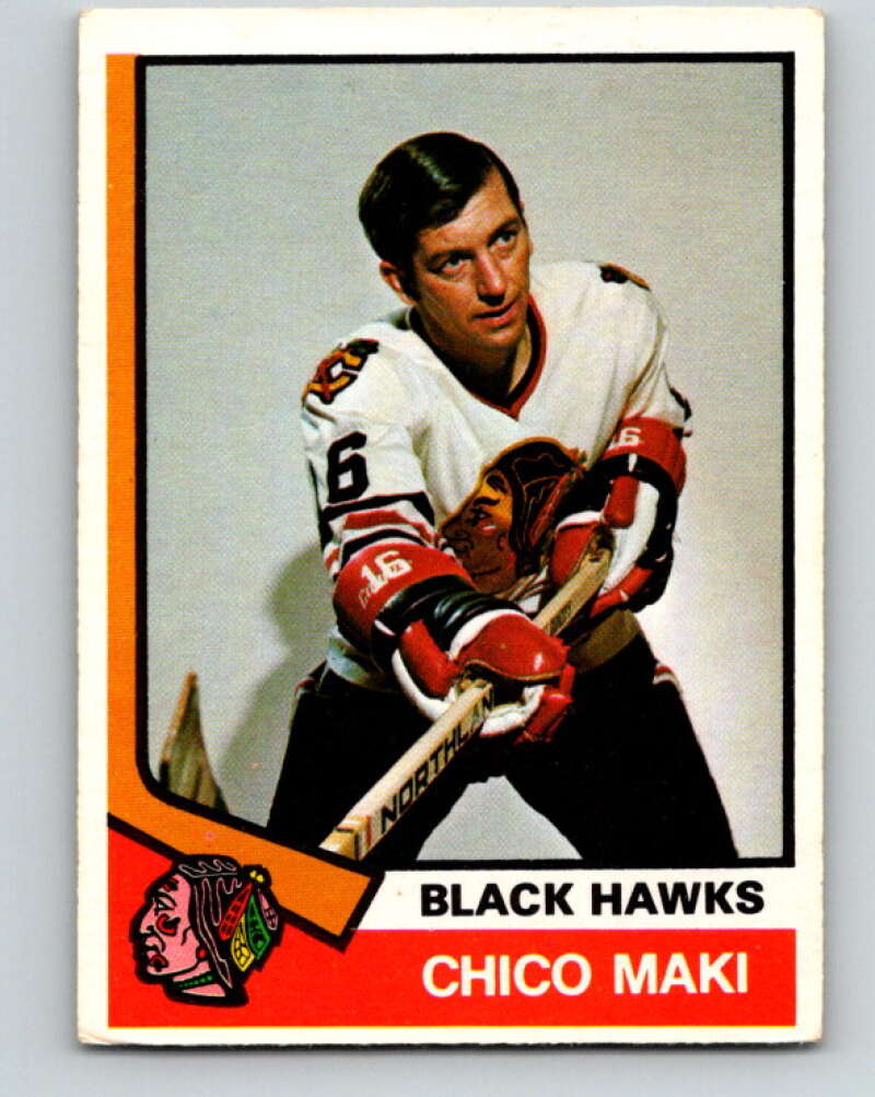 1974-75 O-Pee-Chee #395 Chico Maki Chicago Blackhawks V5127