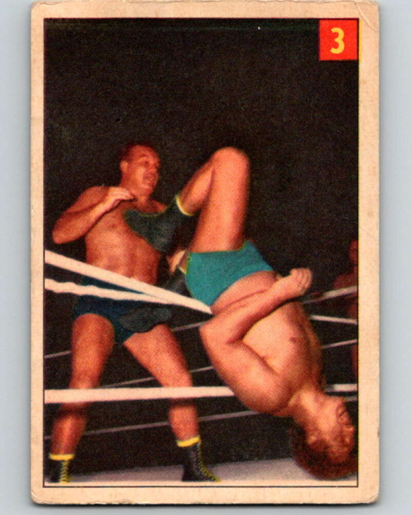 1954 Parkhurst #3 Whipper Billy Watson Wrestling Vintage Sports Card V5131