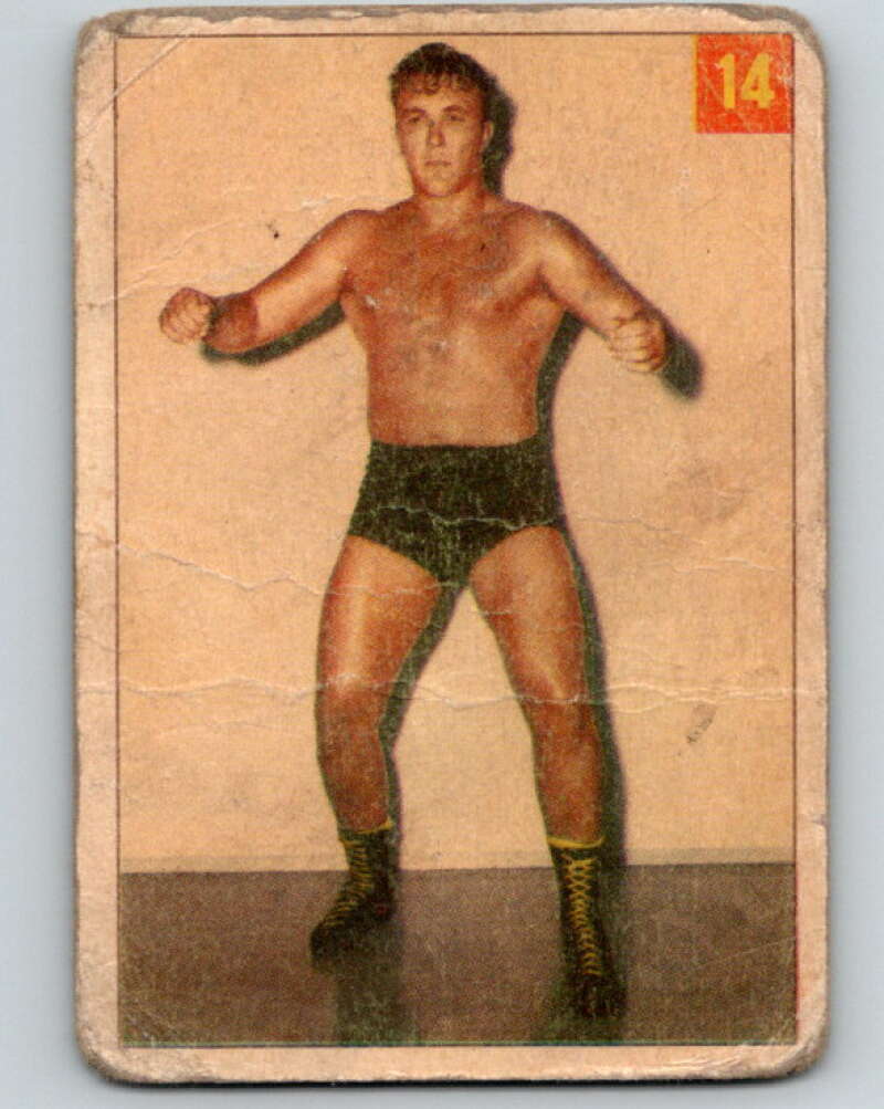 1954 Parkhurst #14 Nick Roberts Wrestling Vintage Sports Card V5138