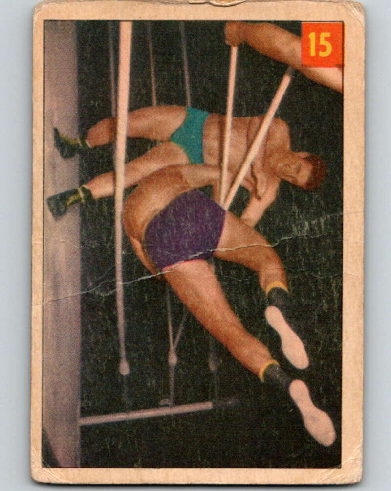 1954 Parkhurst #15 Tim Geohagen Wrestling Vintage Sports Card V5139