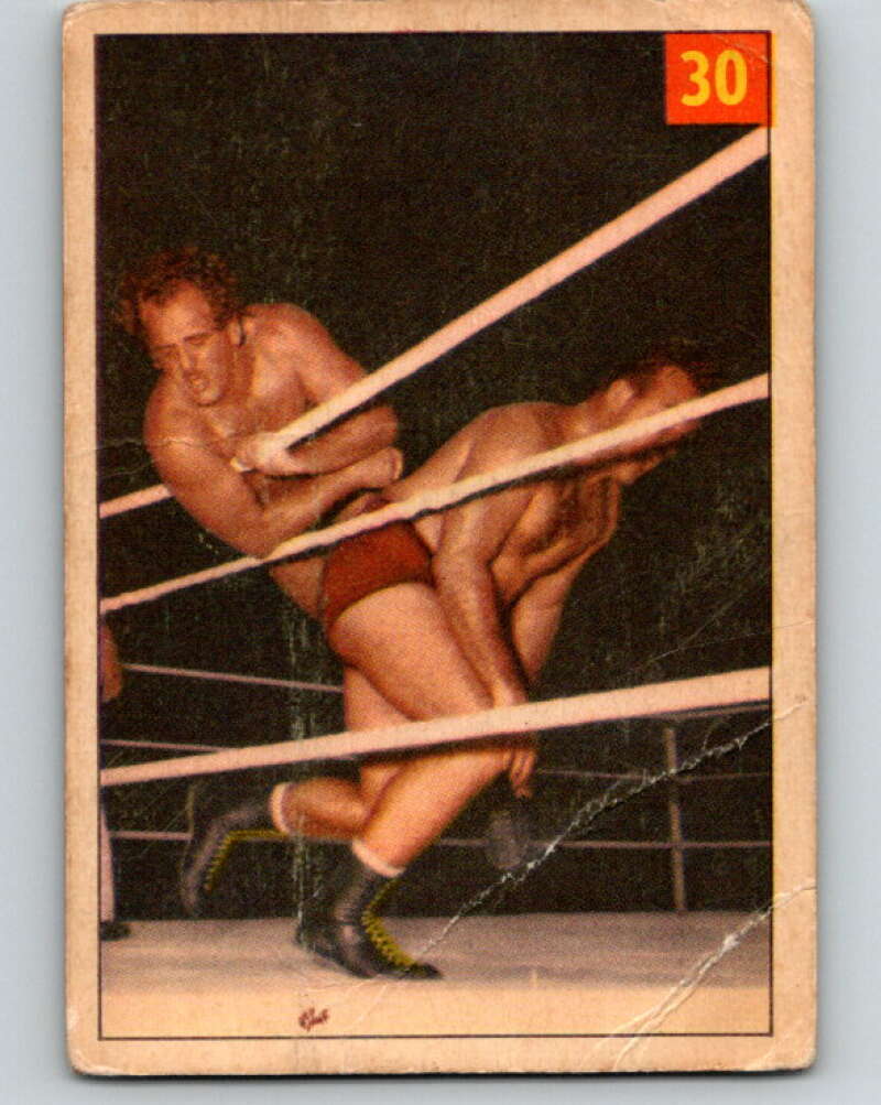 1954 Parkhurst #30 Lord Jan Blears Wrestling Vintage Sports Card V5153
