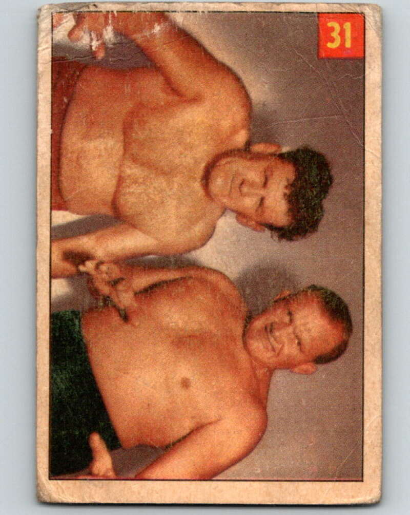 1954 Parkhurst #31 Lee Henning Wrestling Vintage Sports Card V5154