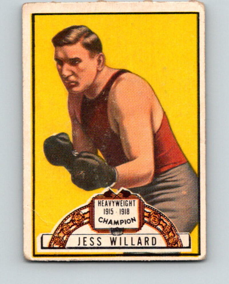 1951 Topps Ringside #51 Jess Willard Champion Vintage Boxing V5166