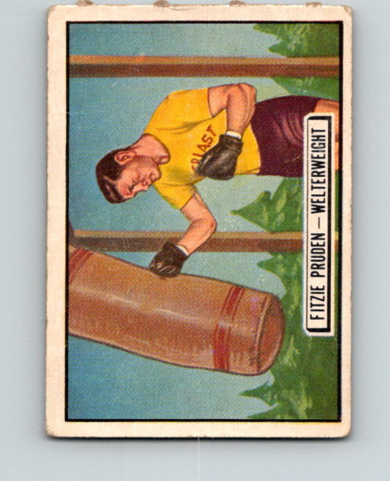1951 Topps Ringside #65 Fitzie Pruden Welterweight Vintage Boxing V5167