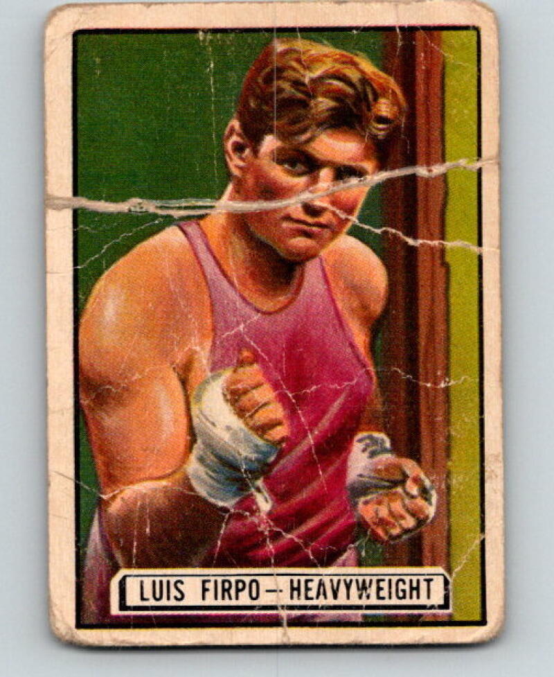 1951 Topps Ringside #66 Luis Firpo Heavyweight Vintage Boxing V5168