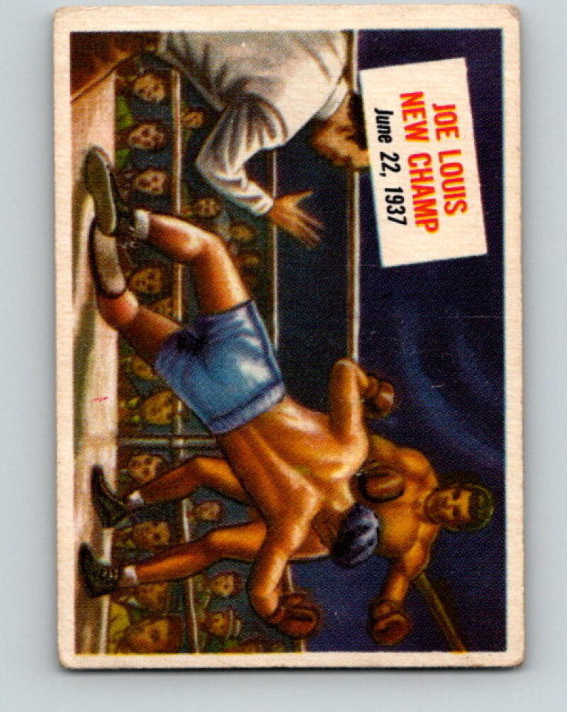 1954 Topps Scoops #40 Joe Louis New Champ Vintage Boxing V5172