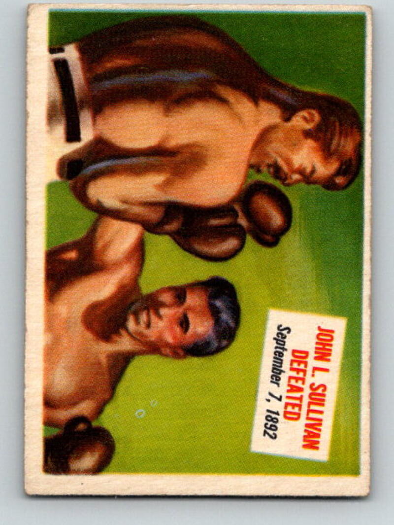1954 Topps Scoops #71 John L. Sullivan Defeated Vintage Boxing V5173