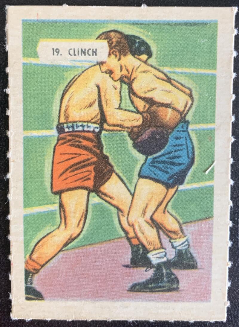 1945-47 Kellogg's All-Weat #19 Clinch Vintage Boxing V5175