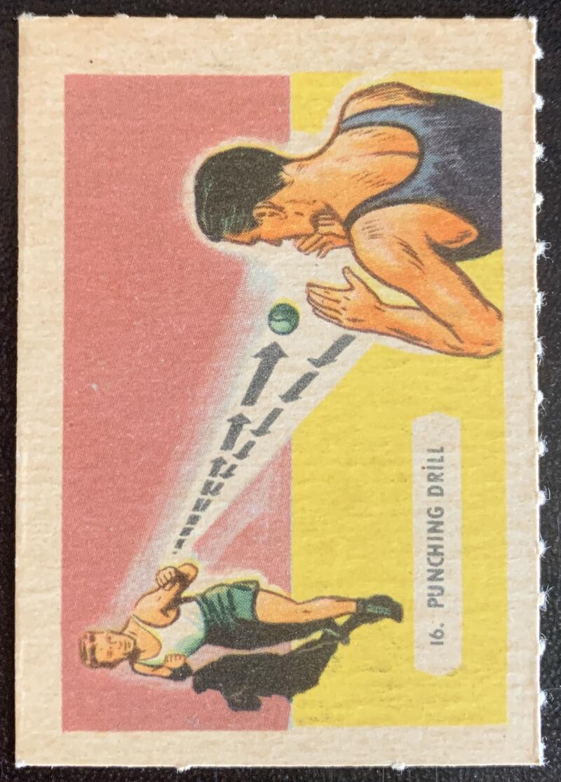1945-47 Kellogg's All-Weat #16 Punching Drill Vintage Boxing V5176