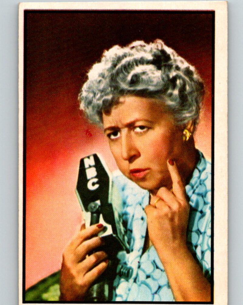 1953 Bowman Television and Radio Stars of the NBC #87 Verna Felton V5183