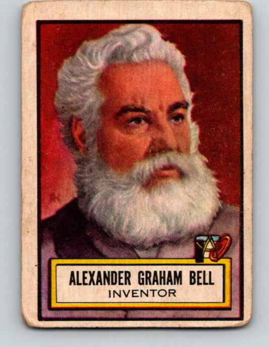 1952 Topps Look 'n See #74 Alexander Graham Bell Inventor Vintage V5187