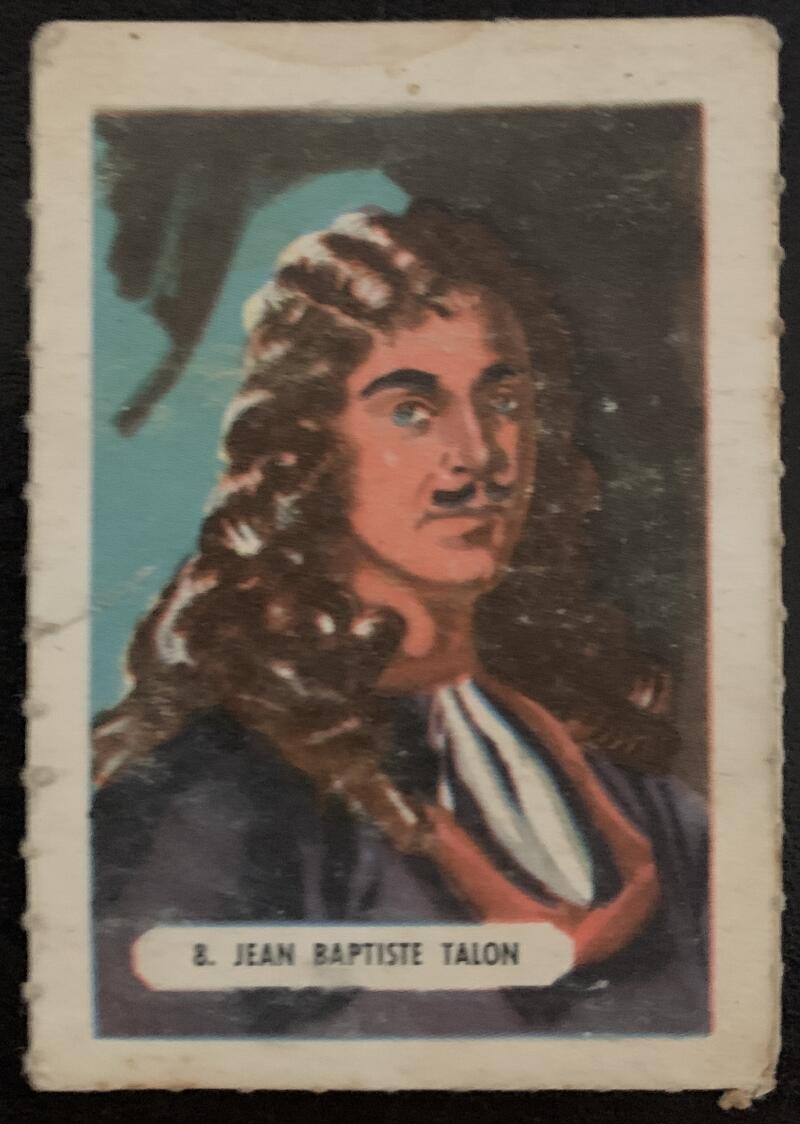 1946 Kellogg's All-Weat #8 Jean Baptiste Talon Vintage Card V5190