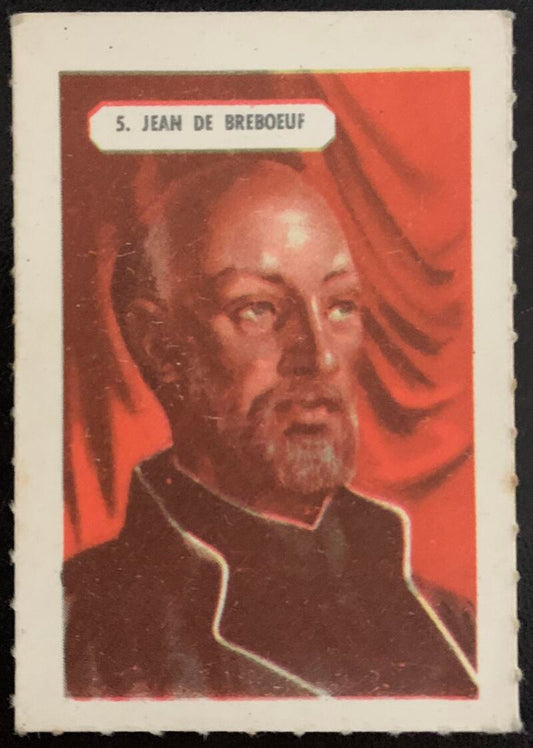 1946 Kellogg's All-Weat #5 Jean De Breboeuf Vintage Card V5191