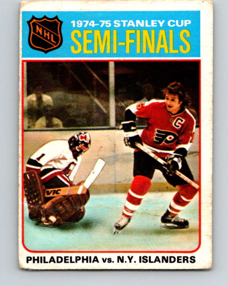 1975-76 O-Pee-Chee #2 Semi-Finals Flyers/Islanders V5205