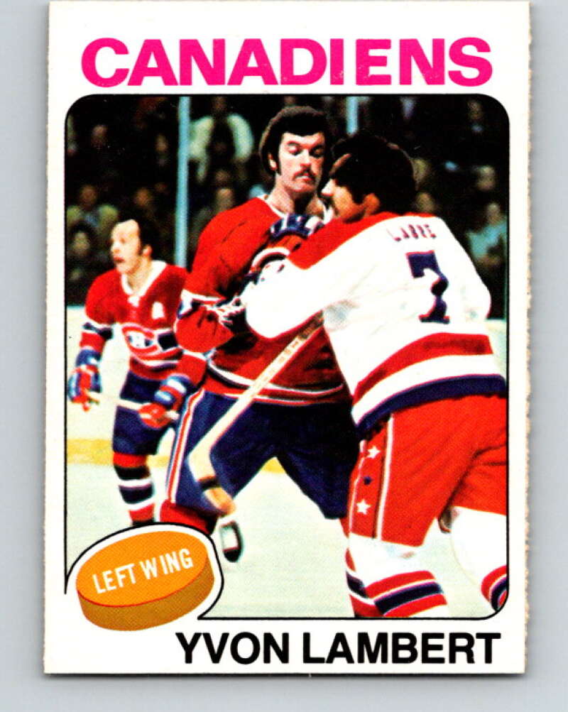 1975-76 O-Pee-Chee #17 Yvon Lambert Montreal Canadiens V5266