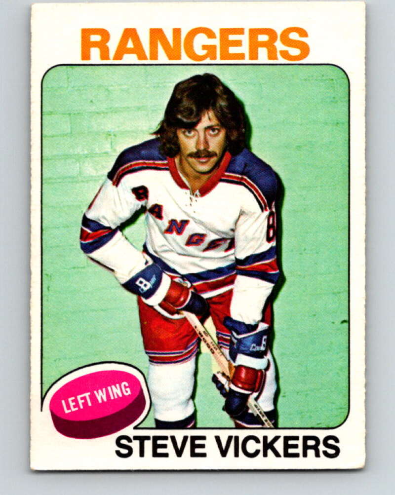 1975-76 O-Pee-Chee #19 Steve Vickers New York Rangers V5277